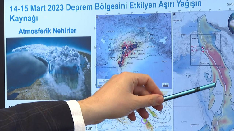 Depremlerin ardından görülen aşırı yağışların nedeni "atmosferik nehir"